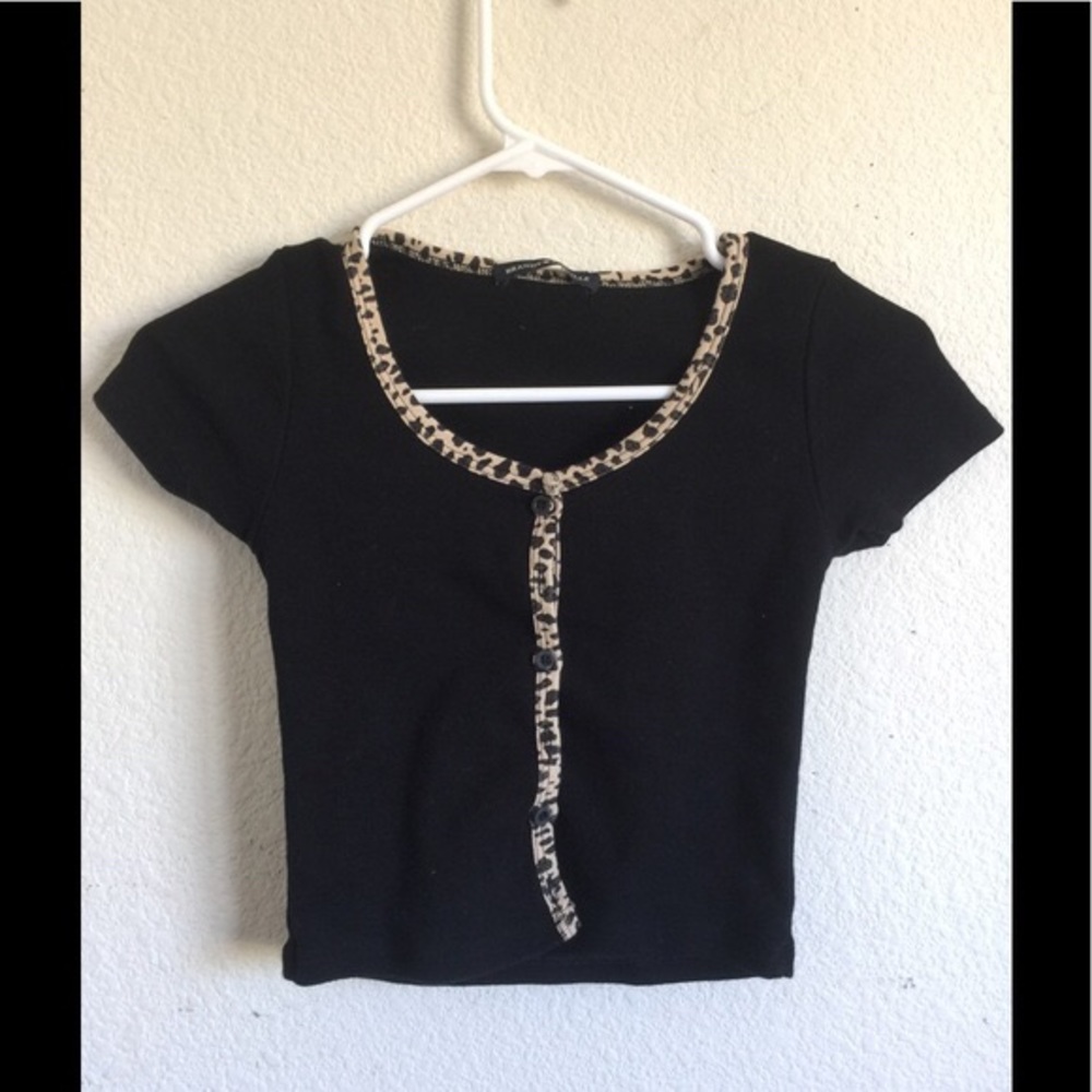 brandy melville leopard top